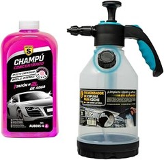 Espumas activas para prelavado de coche en formato pequeño