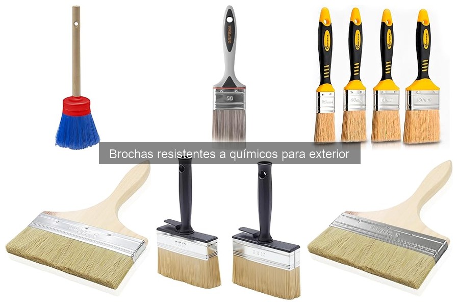 Brochas resistentes a químicos para exterior: ¿Qué son?