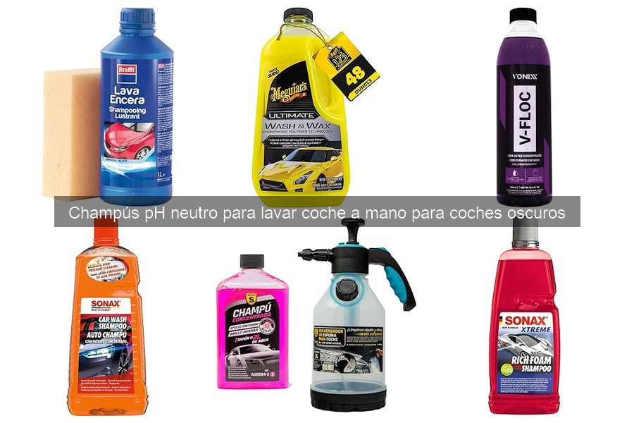 Champús pH Neutro: Ideal para Lavar Coches Oscuros