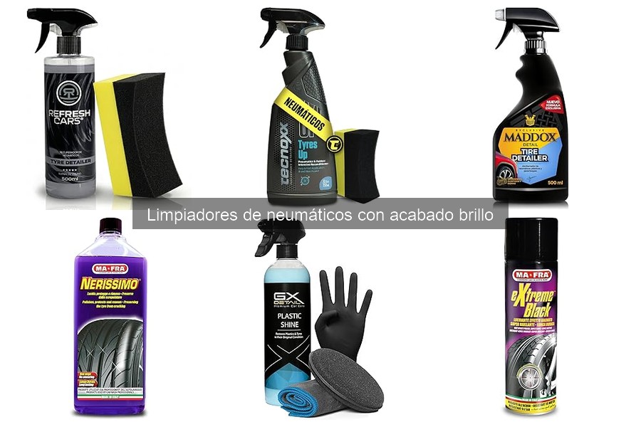 Cómo aplicar limpiador de neumáticos con acabado brillo correctamente