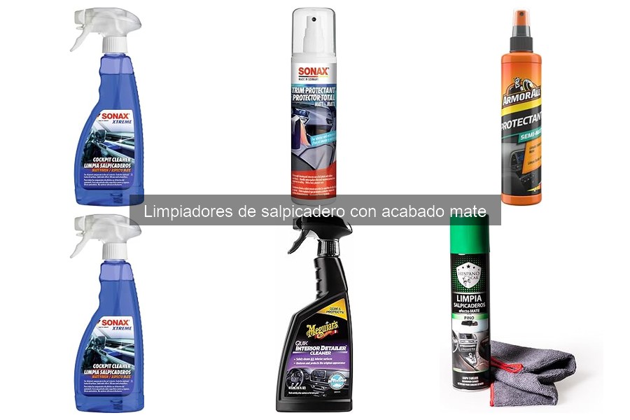 Cómo aplicar limpiadores de salpicadero mate correctamente
