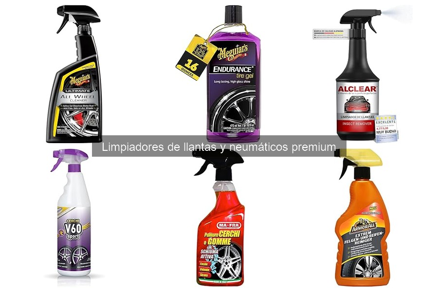 Cómo aplicar limpiadores premium de llantas y neumáticos eficazmente