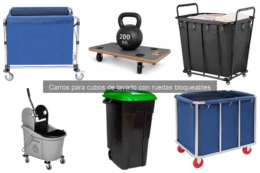 Cómo elegir el mejor carro para cubos de lavado con ruedas bloqueables