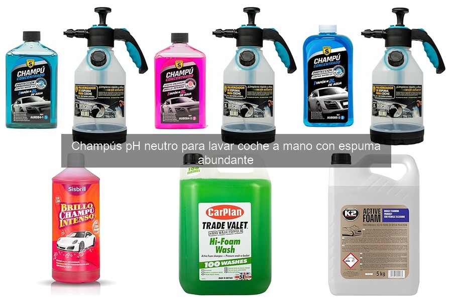 Cómo elegir el mejor champú pH neutro para lavar tu coche