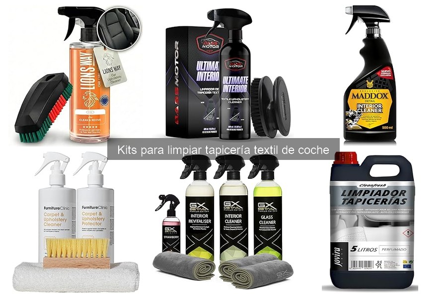 Cómo elegir el mejor kit para limpiar tapicería textil de coche