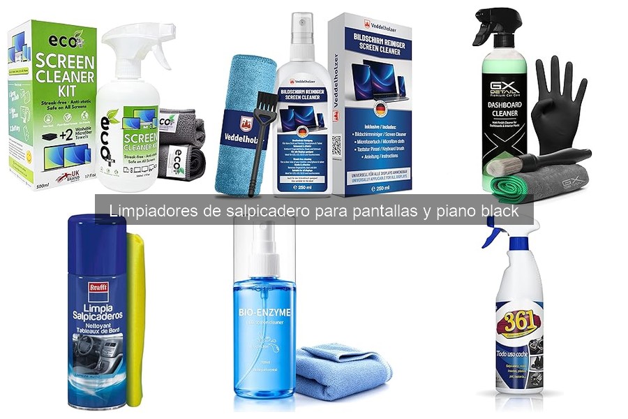 Cómo limpiar correctamente el salpicadero y pantallas de tu coche
