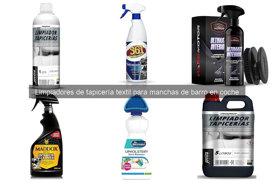 Cómo limpiar manchas de barro en tapicería textil del coche