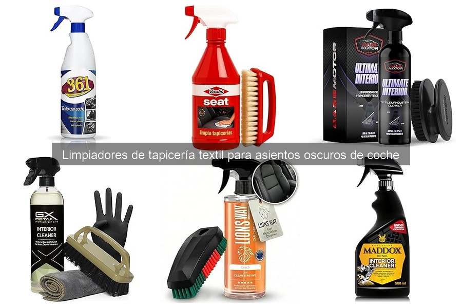 Cómo limpiar tapicería textil oscura de coche: guía práctica