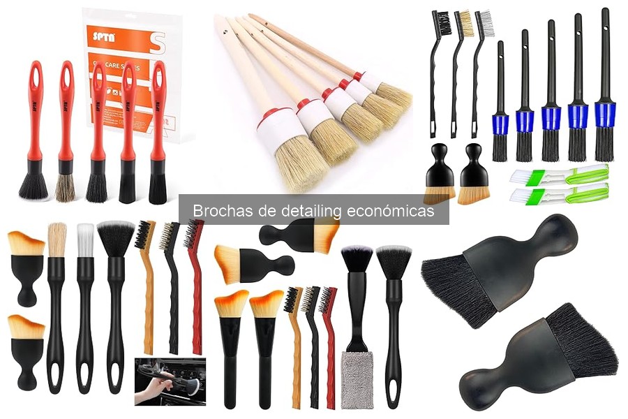 Cómo mantener y limpiar brochas de detailing económicas