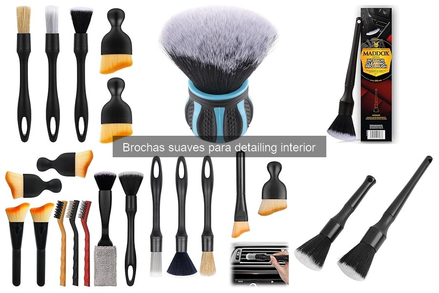 Cómo usar brochas suaves para detailing interior eficazmente