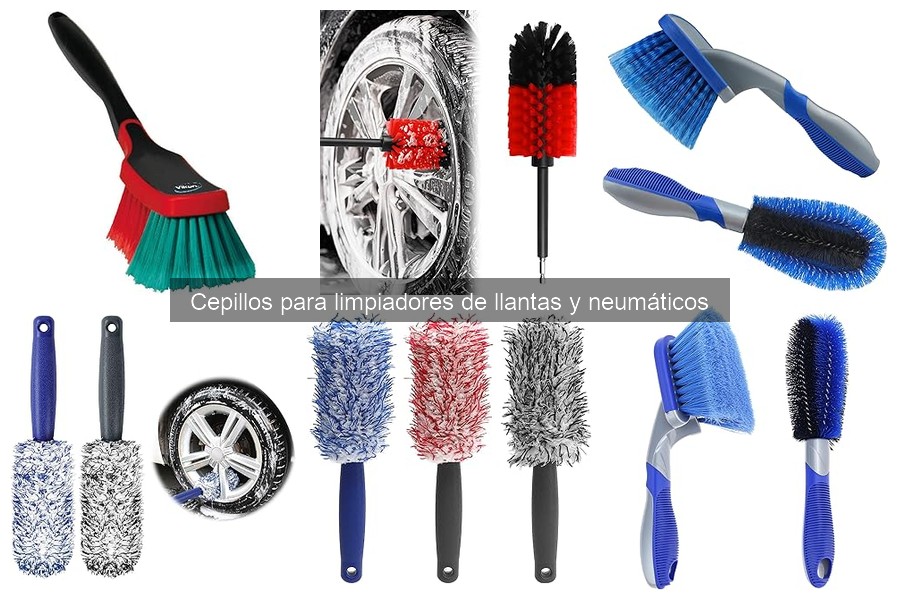 ** Cómo usar cepillos para limpiar llantas y neumáticos correctamente