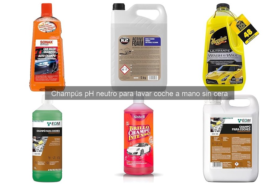 Cómo usar champú pH neutro en el lavado de coche correctamente
