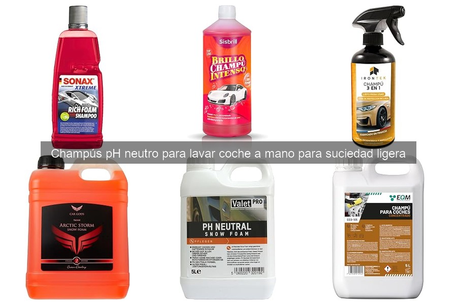 Cómo usar champú pH neutro para lavar coche a mano