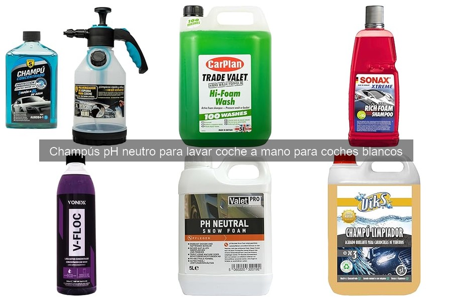 Cómo usar champú pH neutro para lavar coches a mano