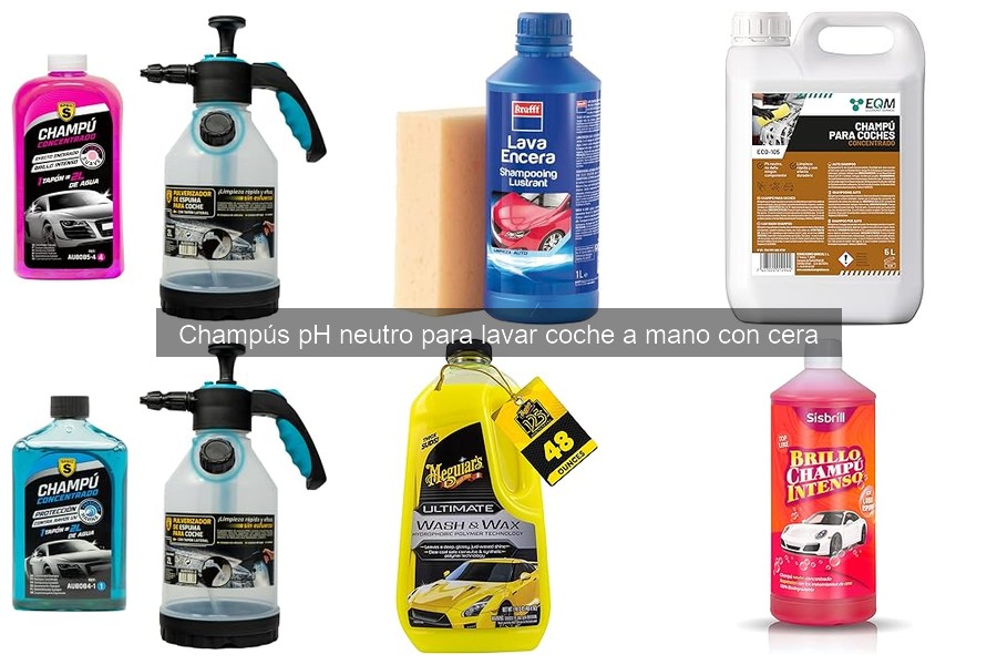 Cómo usar champú pH neutro para lavar tu coche a mano