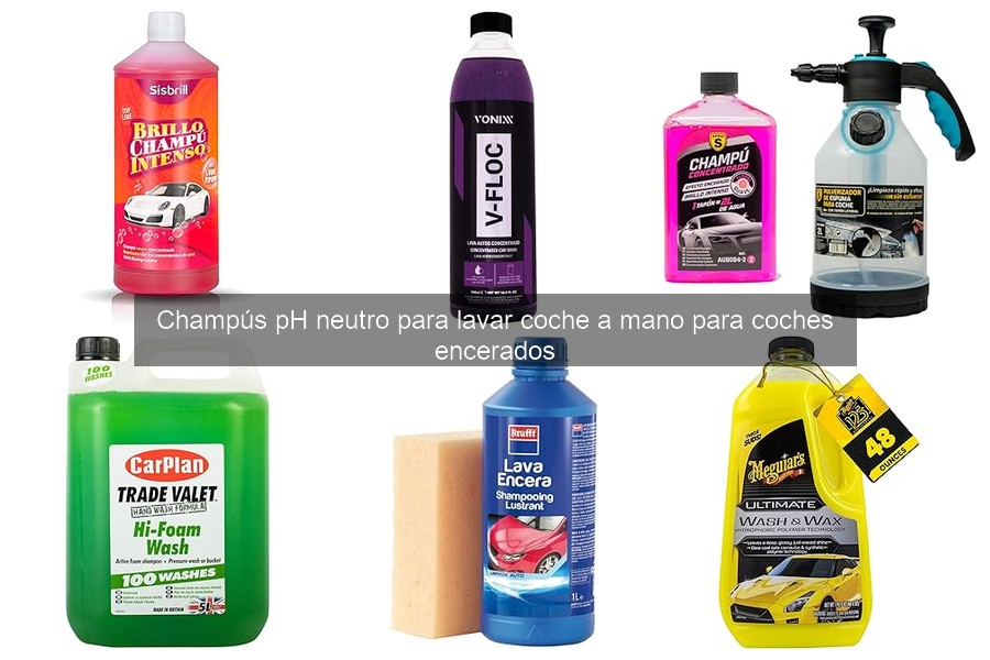 Cómo usar champús pH neutro para lavar coche a mano