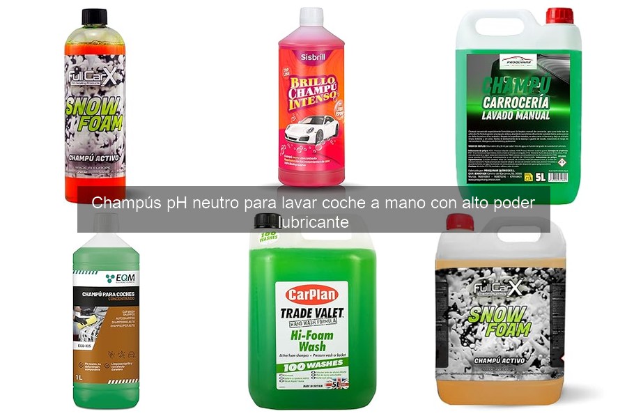 Cómo usar champús pH neutro para lavar tu coche correctamente