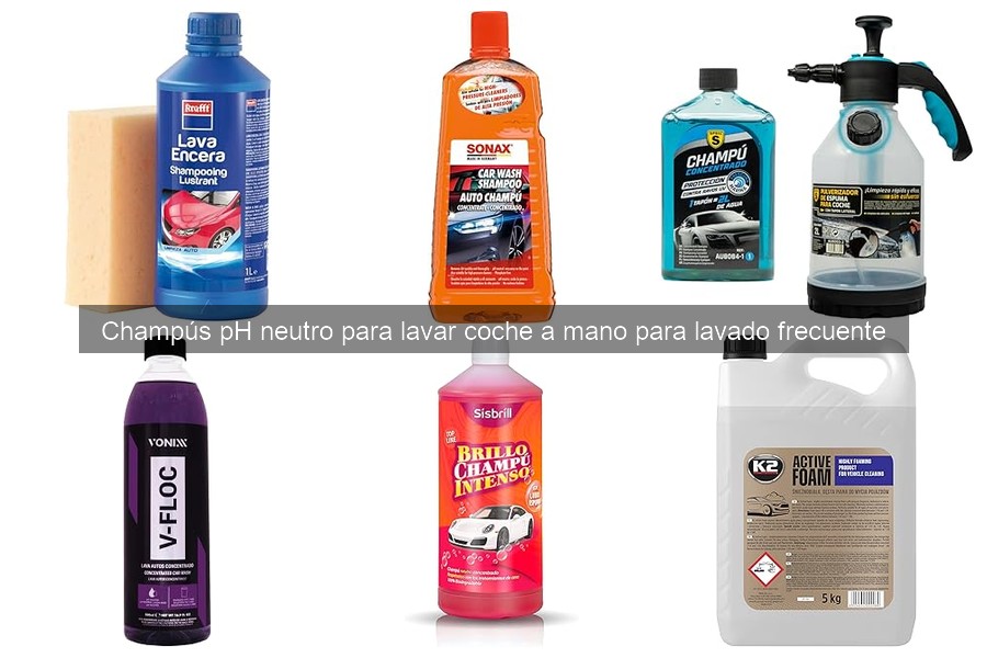 Cómo usar correctamente un champú pH neutro para lavar tu coche