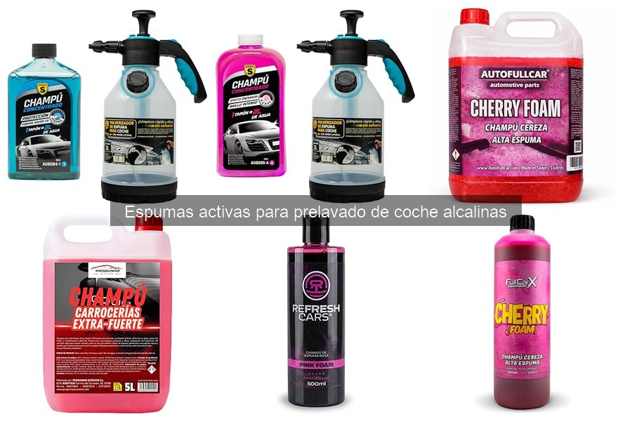 Cómo usar espuma activa alcalina para el prelavado del coche