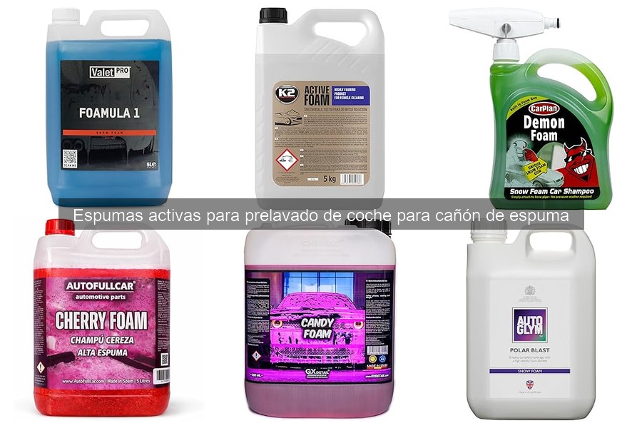 Cómo usar espuma activa de prelavado para tu coche