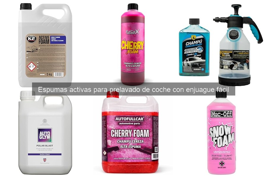 Cómo usar espuma activa para prelavado de coche eficazmente