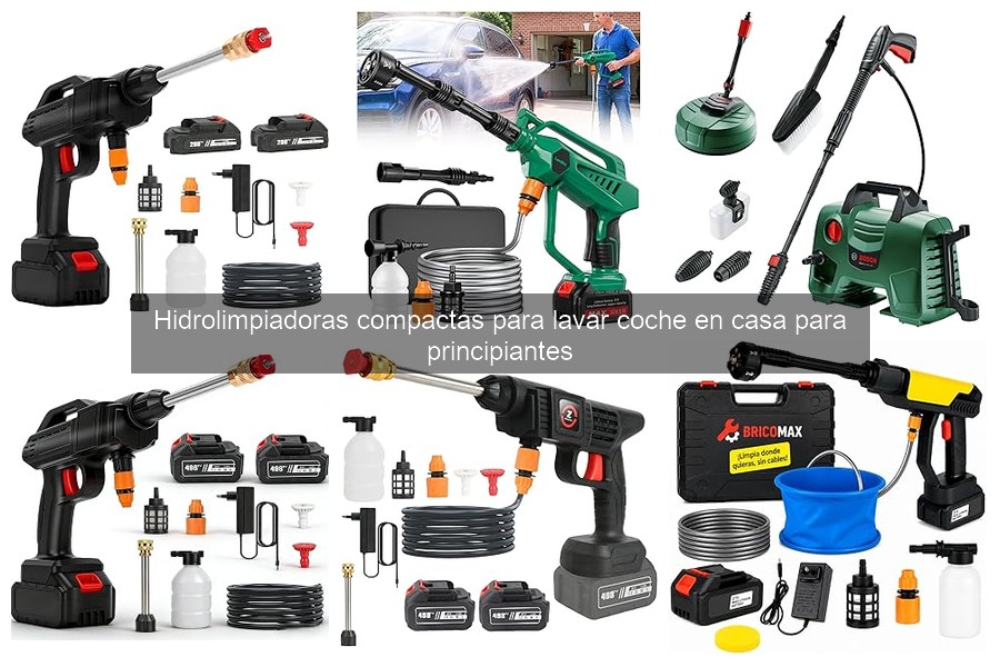 Cómo usar hidrolimpiadoras compactas para lavar tu coche