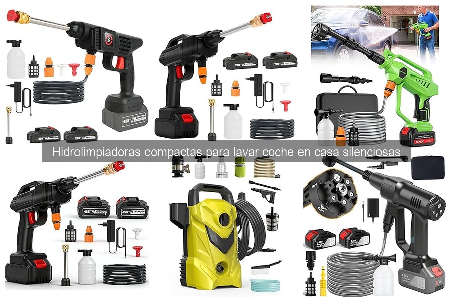 Cómo usar hidrolimpiadoras compactas silenciosas para lavar el coche