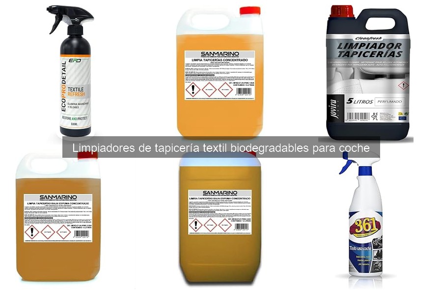 Cómo usar limpiadores biodegradables de tapicería en coche