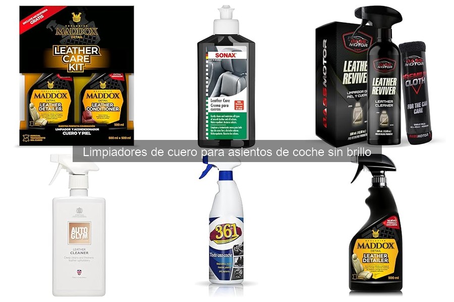 Cómo usar limpiadores de cuero para asientos sin brillo
