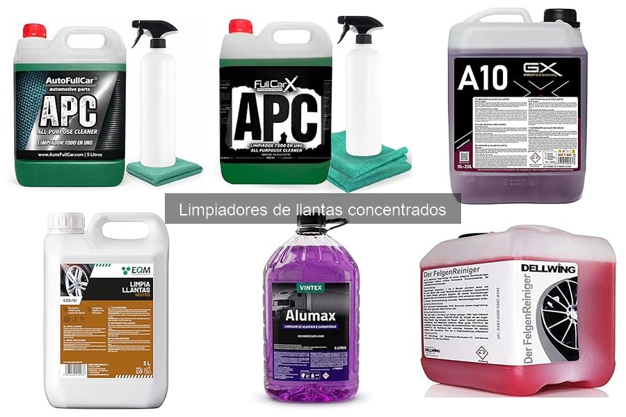 Cómo usar limpiadores de llantas concentrados correctamente
