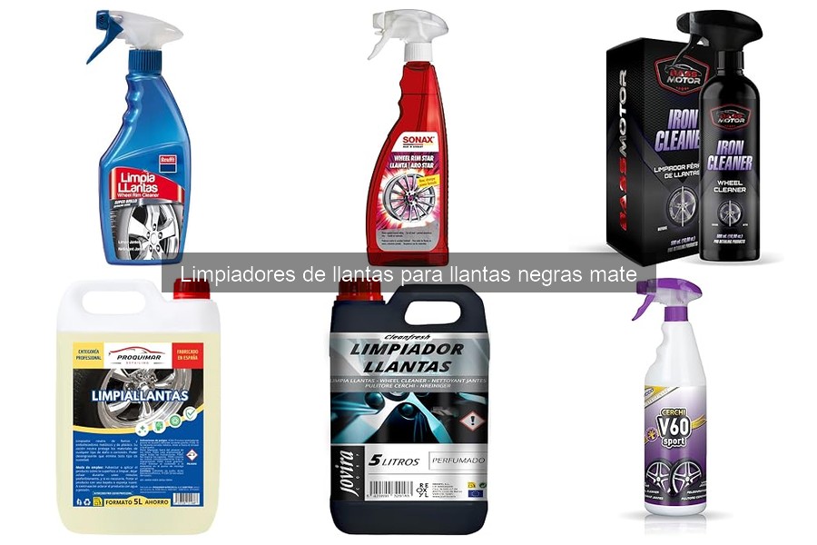 Cómo usar limpiadores de llantas negras mate correctamente