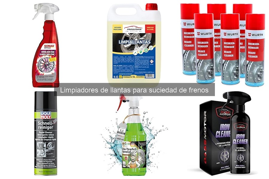 Cómo usar limpiadores de llantas para suciedad de frenos