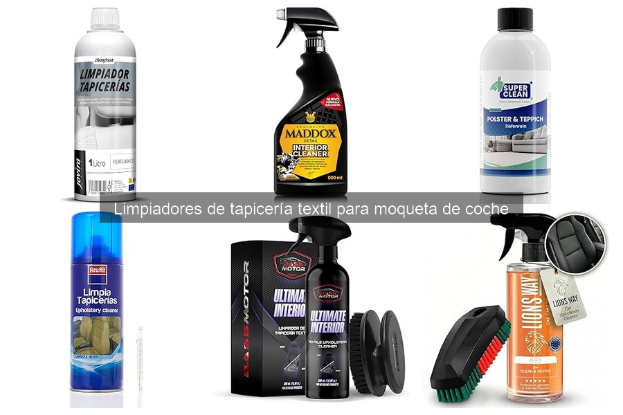 Cómo Usar Limpiadores de Tapicería Textil en Moquetas de Coche