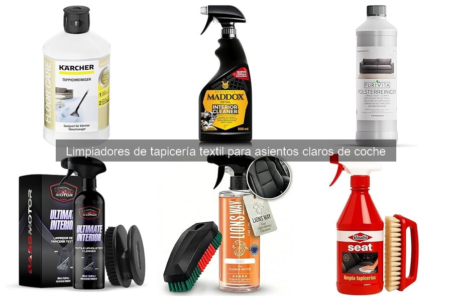 Cómo usar limpiadores de tapicería textil para asientos claros