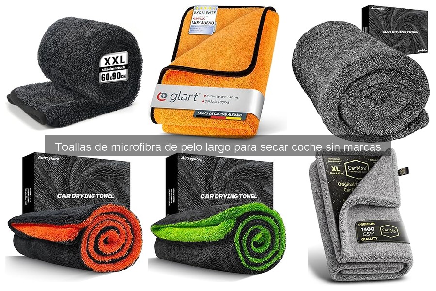 Cómo usar toallas de microfibra de pelo largo para secar el coche