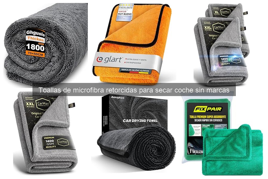 Cómo usar toallas de microfibra retorcidas para secar tu coche