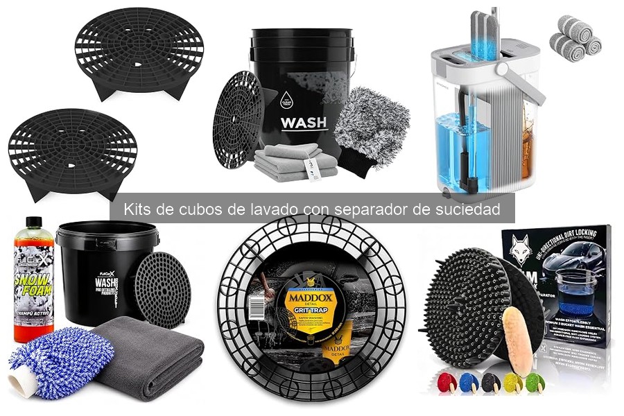 Cómo usar un kit de cubos de lavado con separador de suciedad