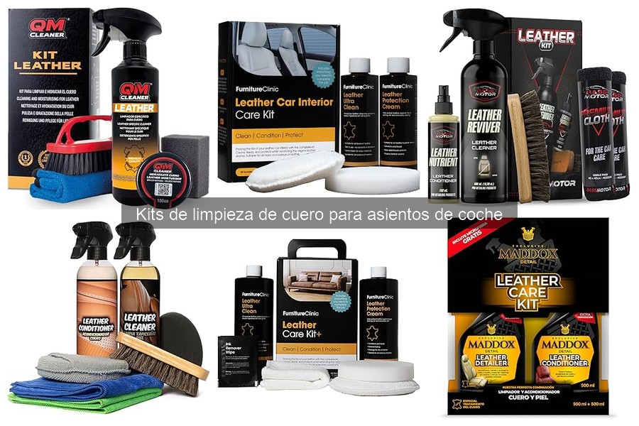 Cómo usar un kit de limpieza de cuero para asientos de coche
