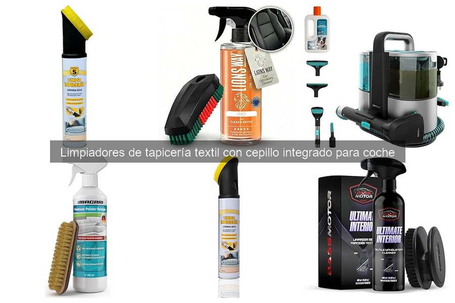 Cómo usar un limpiador de tapicería textil con cepillo integrado