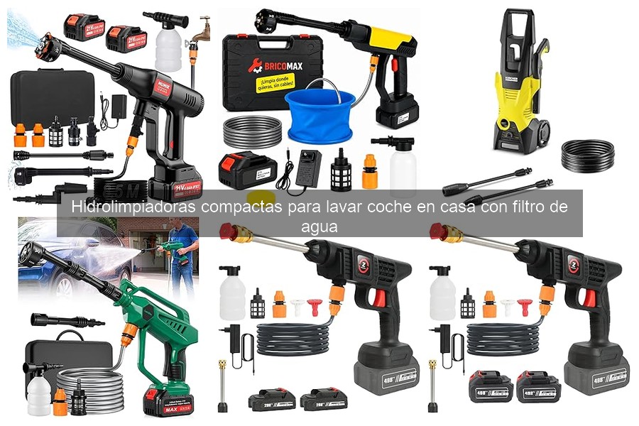 Cómo usar una hidrolimpiadora compacta para lavar el coche