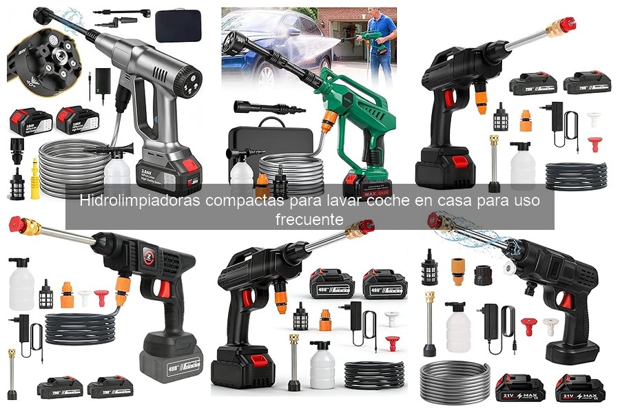 Cómo usar una hidrolimpiadora compacta para limpiar el coche