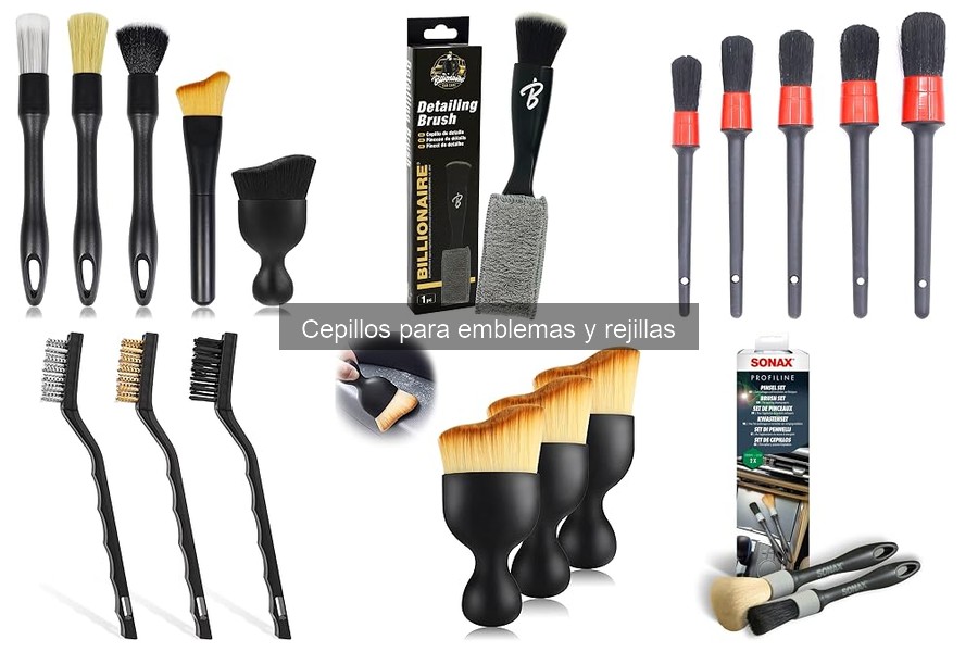 Cómo usar y mantener cepillos para emblemas y rejillas