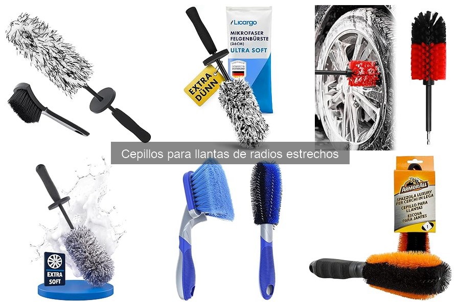 Cómo utilizar correctamente un cepillo para llantas estrechas