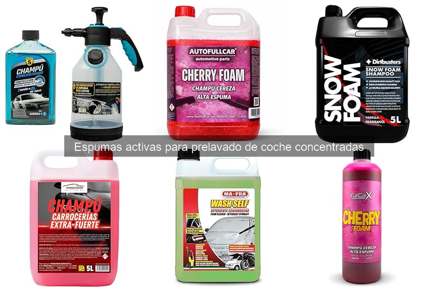 Cómo utilizar espuma activa para prelavado de coche correctamente