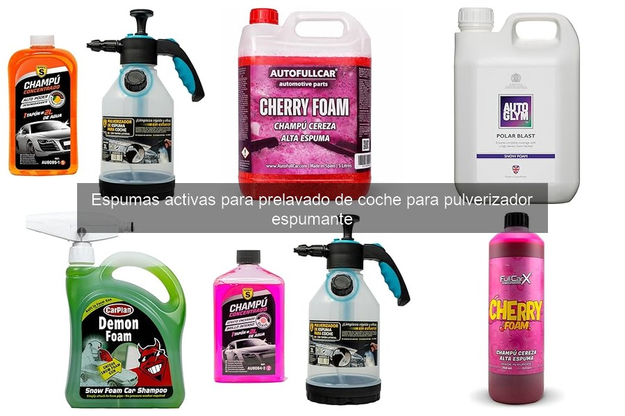 Cómo utilizar espuma activa para prelavado de coche