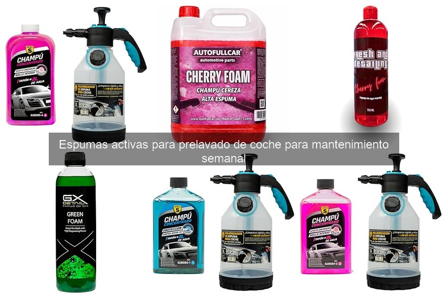 Cómo utilizar espumas activas para prelavado de coche
