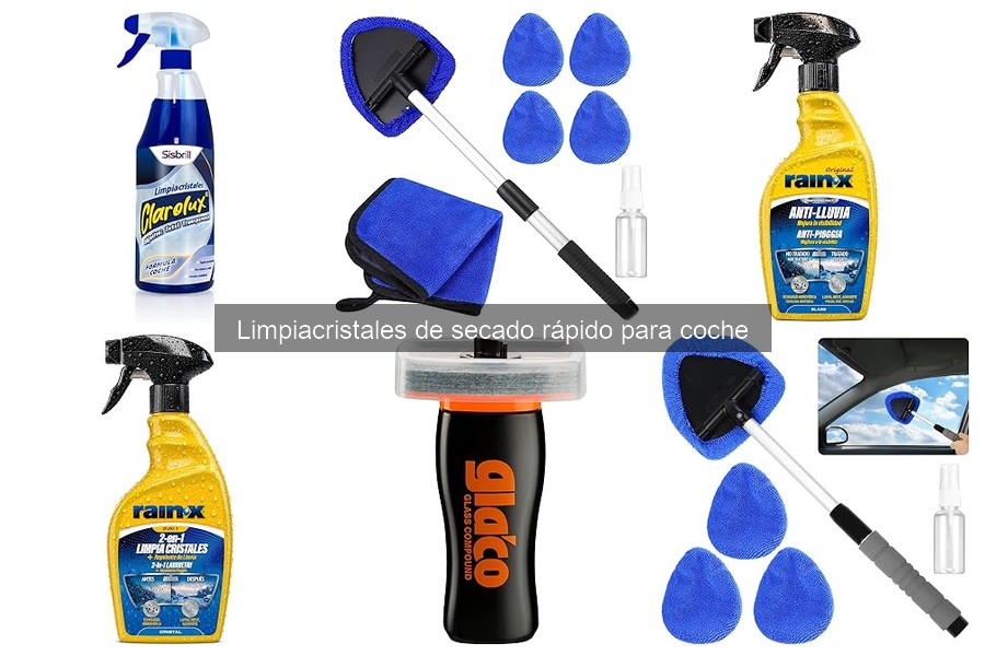 Cómo utilizar limpiacristales de secado rápido para coche