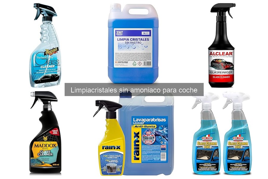 Cómo utilizar limpiacristales sin amoniaco en tu coche