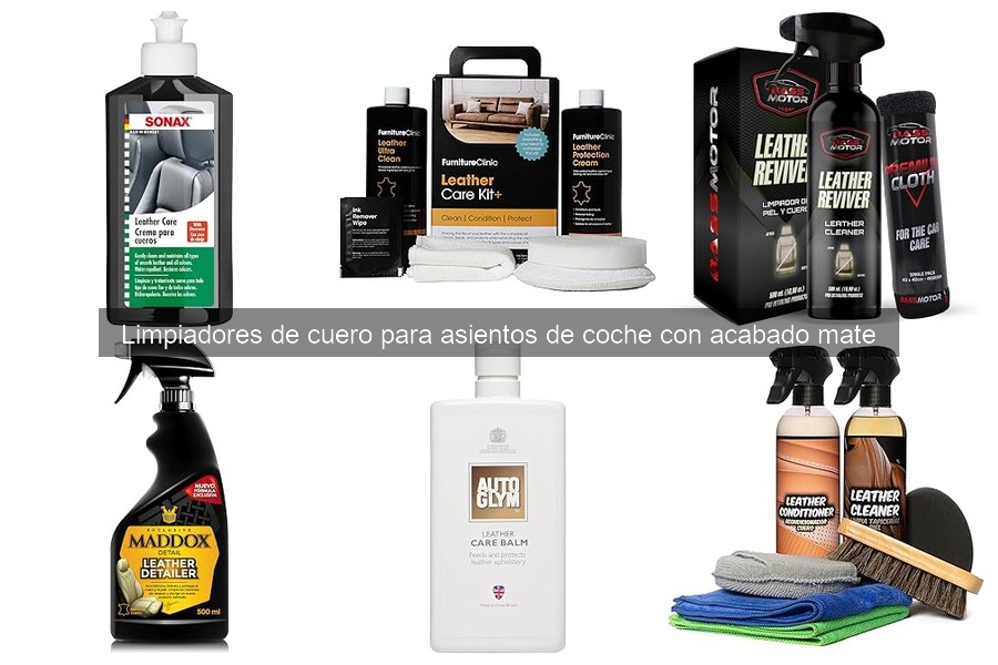 Cómo utilizar limpiador de cuero mate en asientos de coche
