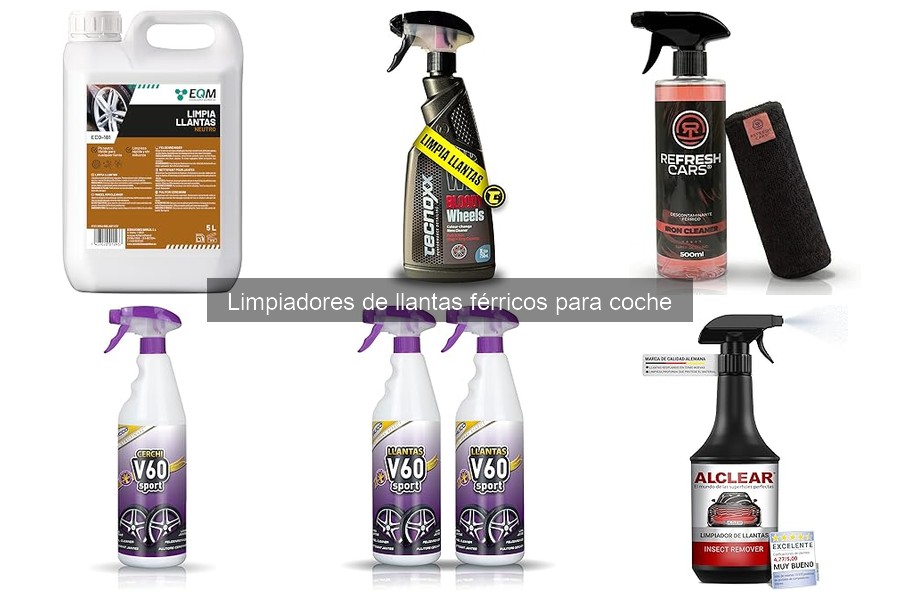 Cómo utilizar limpiadores de llantas férricos correctamente